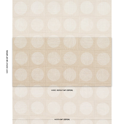 SCHUMACHER  MESA UNA HAND BLOCK PRINT PRINTS PRINTS SAND   - 182301