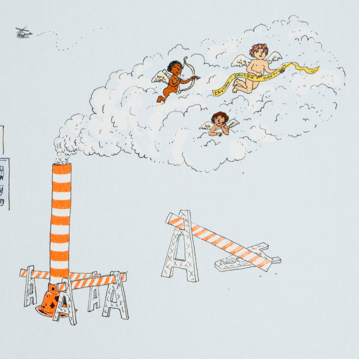 SCHUMACHER  THE NEW YORKER JOANA AVILLEZ'S STREET SCENES   Multicolor On Sky Blue   - 182330