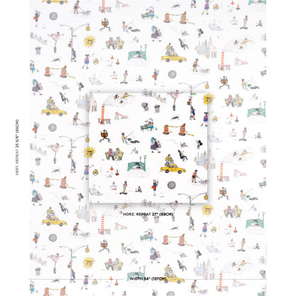 SCHUMACHER  THE NEW YORKER JOANA AVILLEZ'S STREET SCENES   Multicolor On White   - 182332
