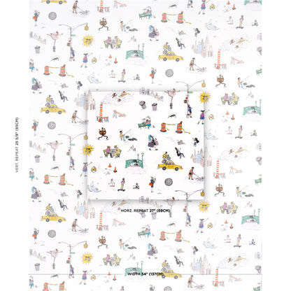 SCHUMACHER  THE NEW YORKER JOANA AVILLEZ'S STREET SCENES   Multicolor On White   - 182332
