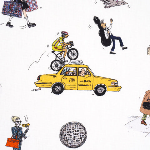 SCHUMACHER  THE NEW YORKER JOANA AVILLEZ'S STREET SCENES   Multicolor On White   - 182332