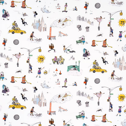 SCHUMACHER  THE NEW YORKER JOANA AVILLEZ'S STREET SCENES   Multicolor On White   - 182332