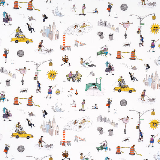 SCHUMACHER  THE NEW YORKER JOANA AVILLEZ'S STREET SCENES   Multicolor On White   - 182332