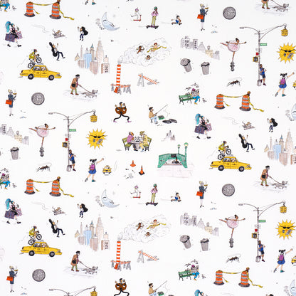 SCHUMACHER  THE NEW YORKER JOANA AVILLEZ'S STREET SCENES   Multicolor On White   - 182332