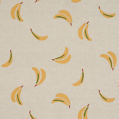 SCHUMACHER  CAROLINE Z HURLEY BANANA STAND HAND BLOCK PRINT   Ochre And Green On Natural   - 182370
