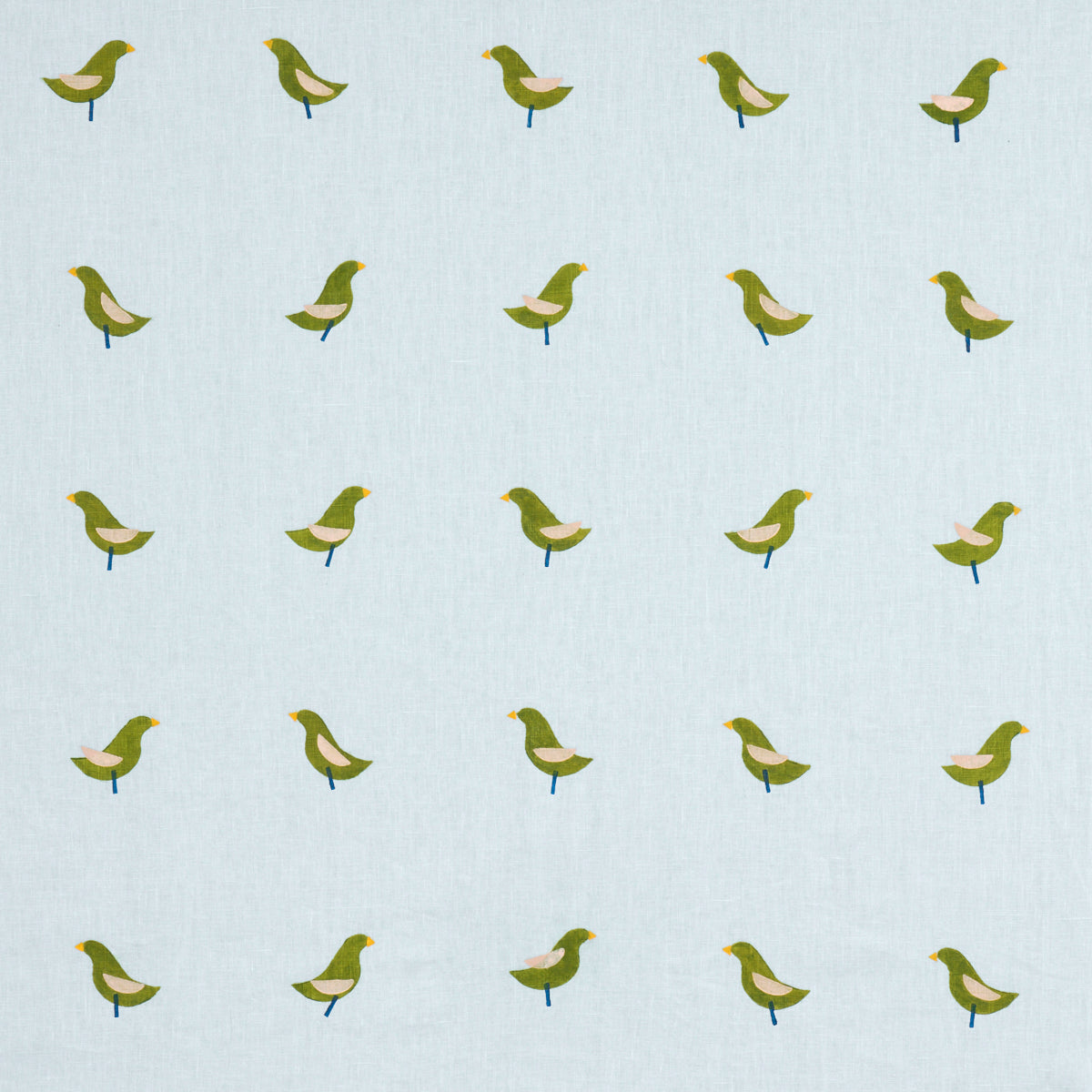 SCHUMACHER  CAROLINE Z HURLEY BIRDS HAND BLOCK PRINT PRINTS PRINTS GREEN ON SKY   - 182381