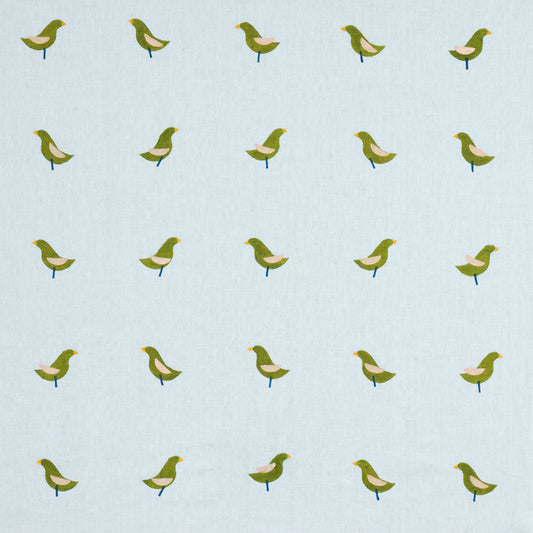 SCHUMACHER  CAROLINE Z HURLEY BIRDS HAND BLOCK PRINT PRINTS PRINTS GREEN ON SKY   - 182381