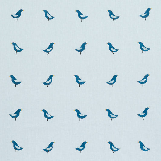 SCHUMACHER  CAROLINE Z HURLEY BIRDS HAND BLOCK PRINT PRINTS PRINTS NAVY ON SKY   - 182382