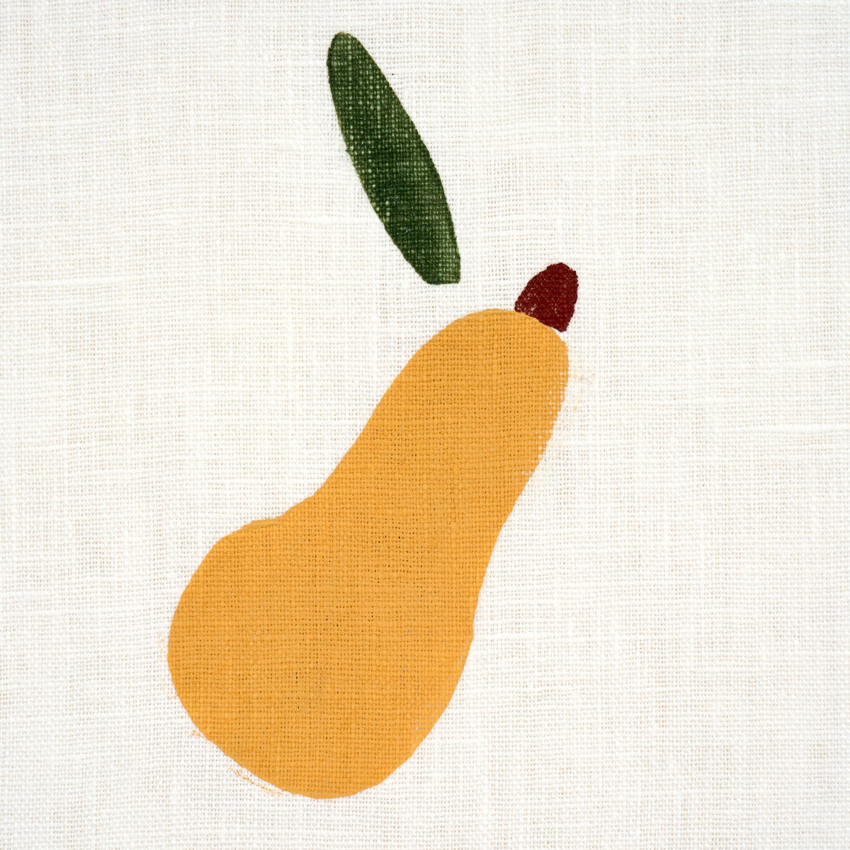 SCHUMACHER  CAROLINE Z HURLEY PEARS HAND BLOCK PRINT   Green And Ochre On White   - 182390