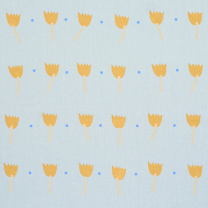 SCHUMACHER  CAROLINE Z HURLEY TULIP PLAY HAND BLOCK PRINT   Ochre On Sky   - 182400