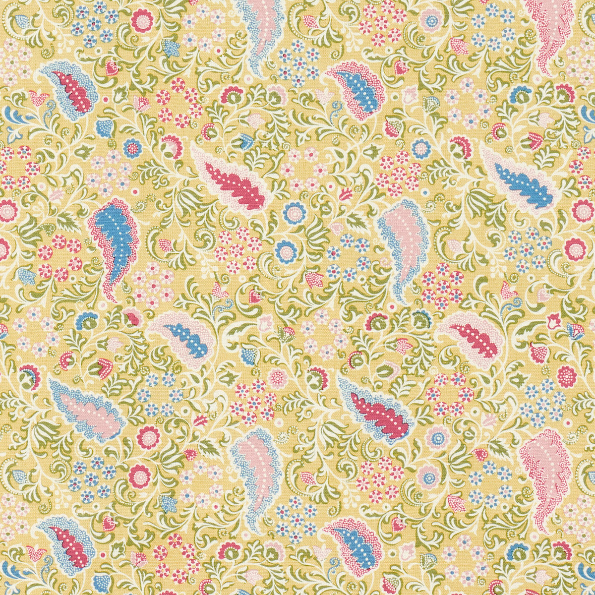 SCHUMACHER  ASHBURY PEGGY PAISLEY PRINTS PRINTS LEMONADE   - 182431