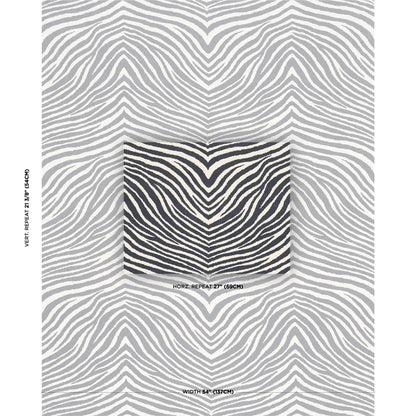 SCHUMACHER  CUT & PATTERNED VELVETS BLIXEN VELVET PRINTS PRINTS GRAPHITE   - 182440