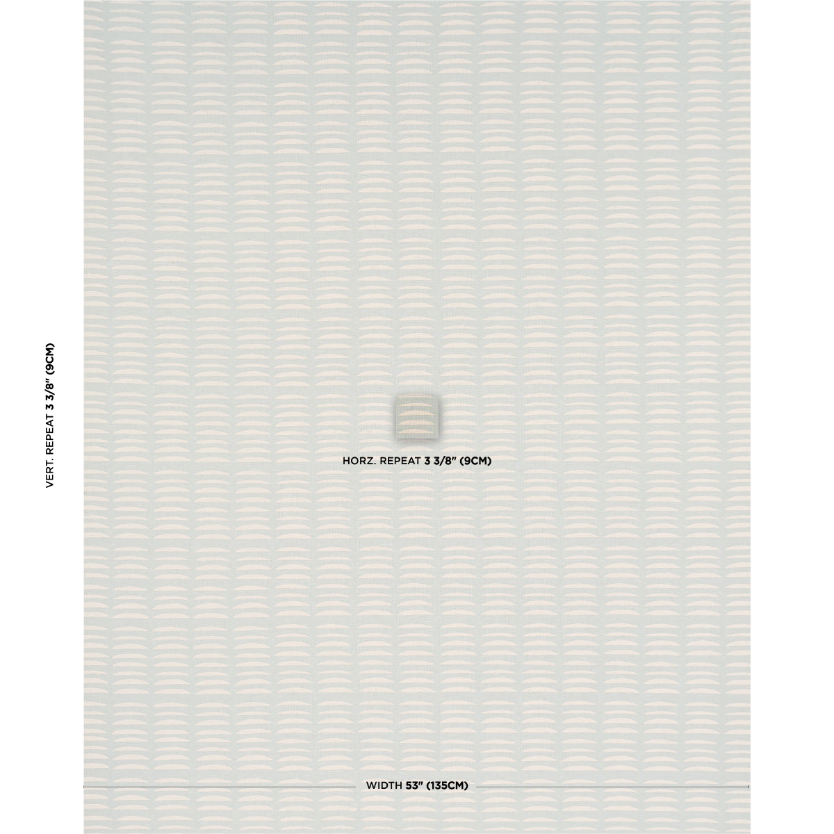 SCHUMACHER  HADIYA WILLIAMS PARABLE HAND BLOCK PRINTS PRINTS ICE   - 182470