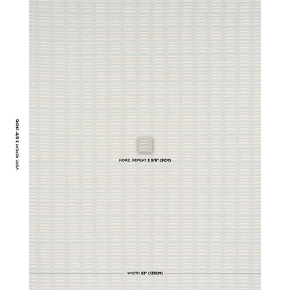 SCHUMACHER  HADIYA WILLIAMS PARABLE HAND BLOCK PRINTS PRINTS ICE   - 182470