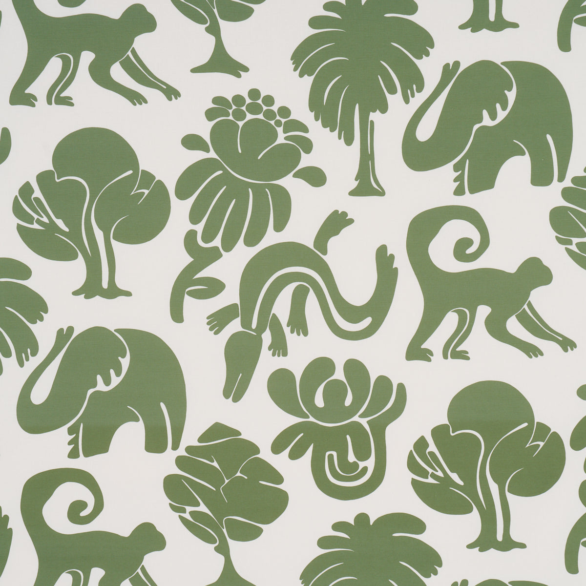 SCHUMACHER  CLOUD NINE CALL OF THE JUNGLE PRINTS PRINTS FOREST GREEN   - 182490