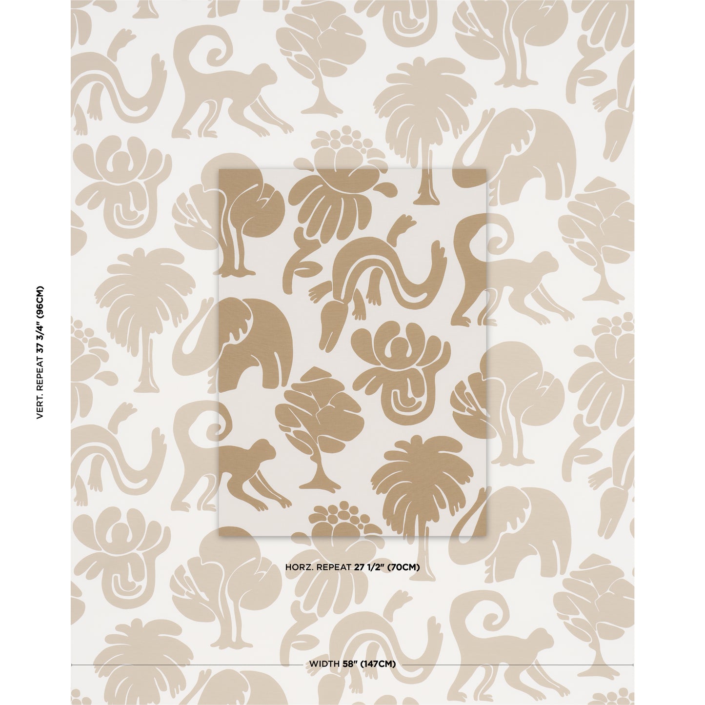 SCHUMACHER  CLOUD NINE CALL OF THE JUNGLE PRINTS PRINTS NEUTRAL   - 182491