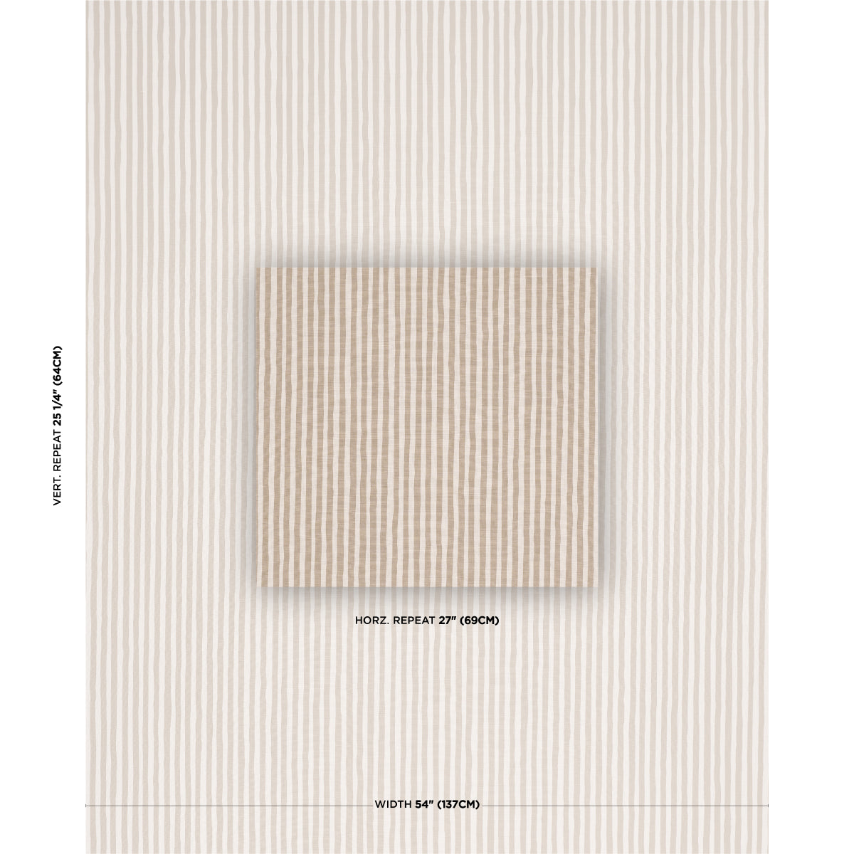SCHUMACHER  SCHUMACHER ORIGINAL PRINTS CHANEY STRIPE   Sand   - 182550
