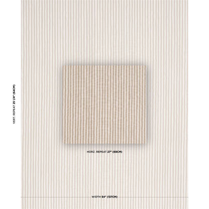 SCHUMACHER  SCHUMACHER ORIGINAL PRINTS CHANEY STRIPE   Sand   - 182550