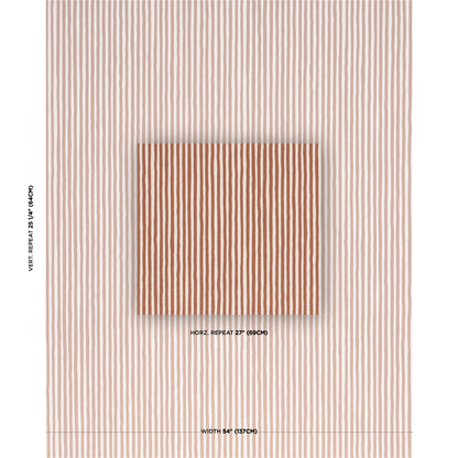 SCHUMACHER  SCHUMACHER ORIGINAL PRINTS CHANEY STRIPE   Terracotta   - 182551