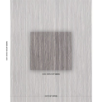 SCHUMACHER  SCHUMACHER ORIGINAL PRINTS CHANEY STRIPE   Carbon   - 182552