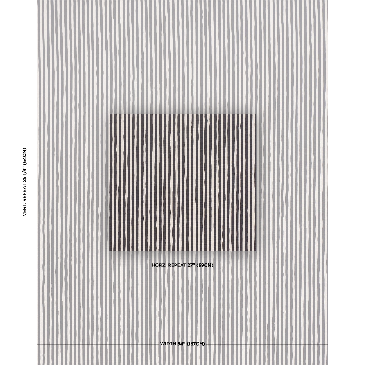 SCHUMACHER  SCHUMACHER ORIGINAL PRINTS CHANEY STRIPE   Carbon   - 182552