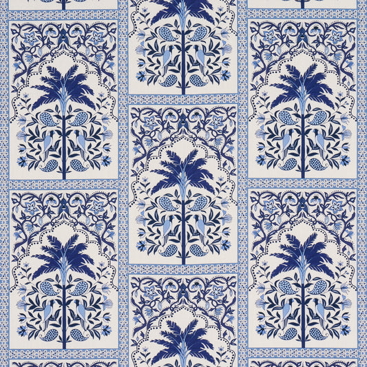 SCHUMACHER  JOHANNA ORTIZ AMAZONAS MYSTIQUE PRINTS PRINTS TROPICAL SHADES OF BLUE   - 182571