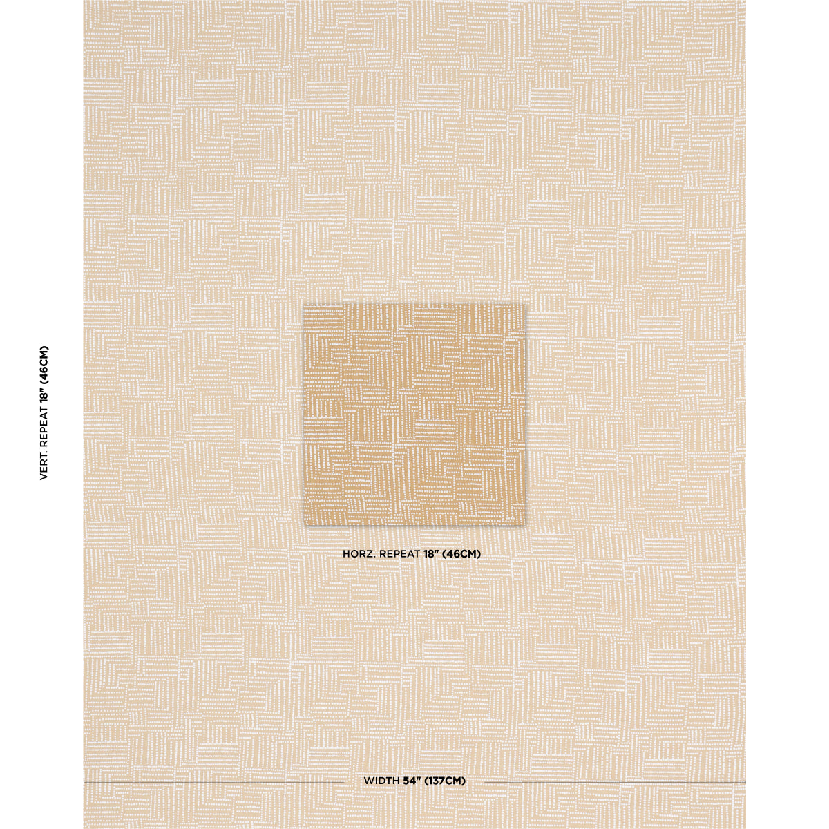 SCHUMACHER  JOHANNA ORTIZ COCO HAND SCREEN PRINT PRINTS PRINTS SUNBLEACHED OCHRE   - 182581