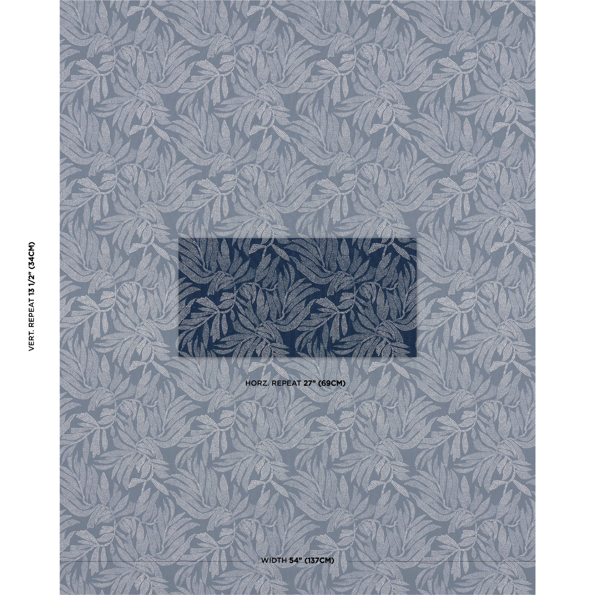 SCHUMACHER  JOHANNA ORTIZ TAYRONA PALM MOSAIC PRINTS PRINTS PACIFIC OCEAN HUES   - 182592