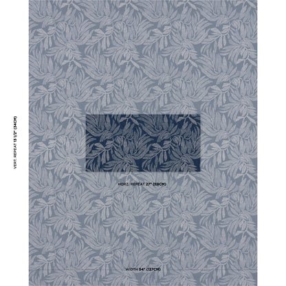 SCHUMACHER  JOHANNA ORTIZ TAYRONA PALM MOSAIC PRINTS PRINTS PACIFIC OCEAN HUES   - 182592