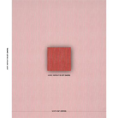Coral-toned print with a soft textured background and a central wood-grain square block; minimalist wall art.