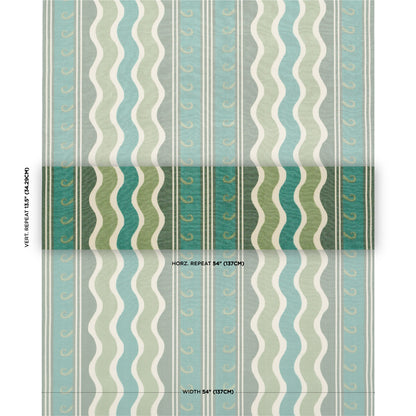 SCHUMACHER  LAURA GONZALEZ ROMAN REVERIE PRINTS PRINTS TEAL , LEAF   - 182630