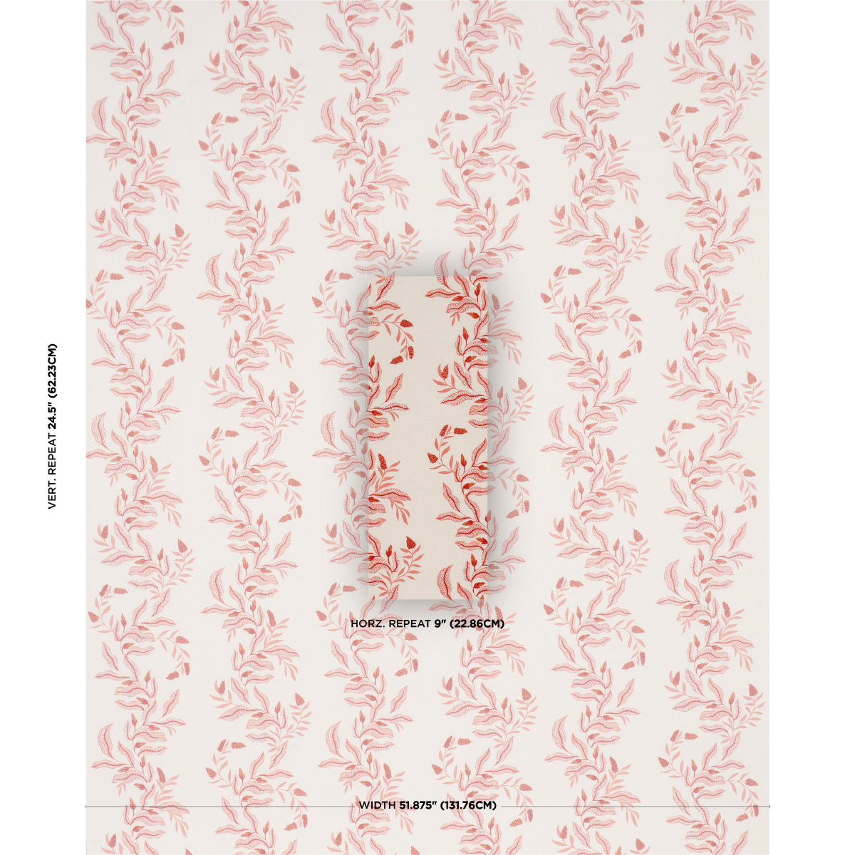 SCHUMACHER  LAURA GONZALEZ VAGARY VINES PRINTS PRINTS CORAL   - 182640