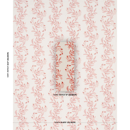 SCHUMACHER  LAURA GONZALEZ VAGARY VINES PRINTS PRINTS CORAL   - 182640