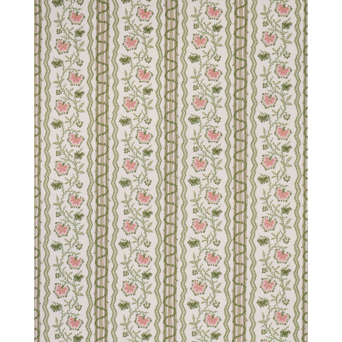 SCHUMACHER  WILLIAMSBURG PARVATI FLORAL STRIPE   Petal   - 182711