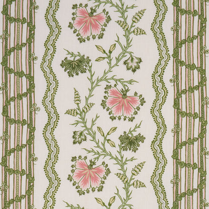 SCHUMACHER  WILLIAMSBURG PARVATI FLORAL STRIPE   Petal   - 182711