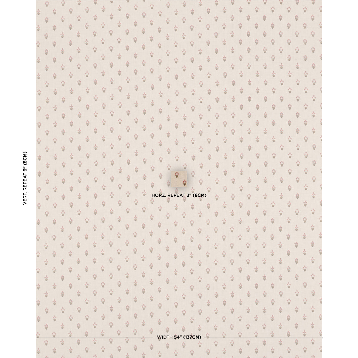 Beige gradient panel with a slim right-edge border of tiny repeating motifs; minimalist wallpaper or fabric swatch.