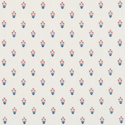 SCHUMACHER  PRAIRIE MOIRA HAND PRINT PRINTS PRINTS BLUE , RED   - 182722