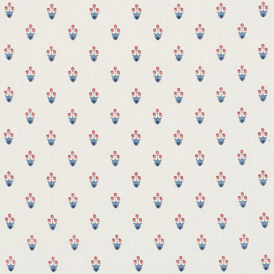 SCHUMACHER  PRAIRIE MOIRA HAND PRINT PRINTS PRINTS BLUE , RED   - 182722