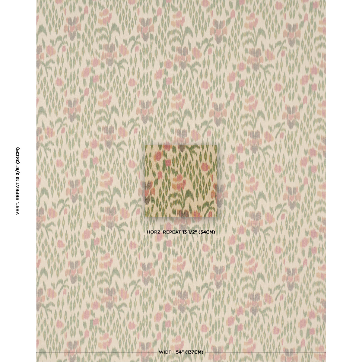 SCHUMACHER  ACQUERELLO LEONORA WARP PRINT   Jewel   - 182730
