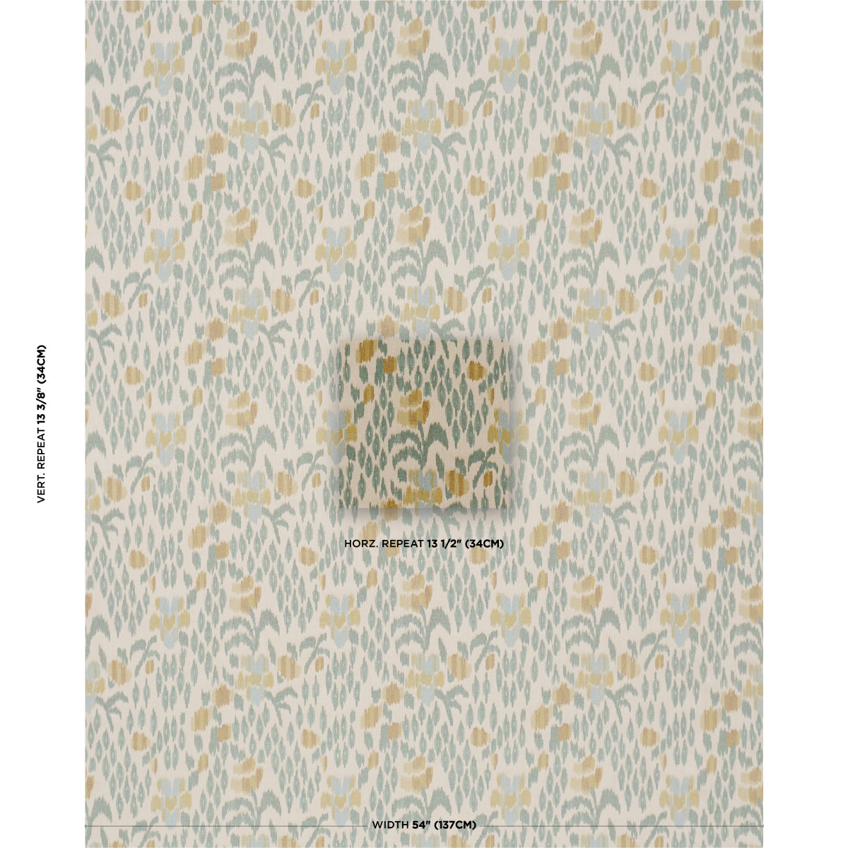SCHUMACHER  ACQUERELLO LEONORA WARP PRINT   Citron   - 182731