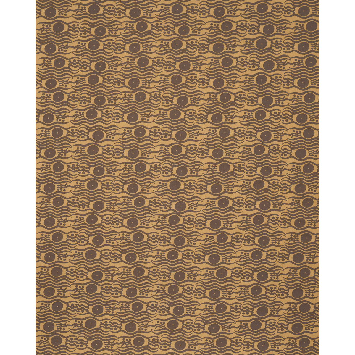 SCHUMACHER  DRUSUS TABOR BOSPHORUS HAND BLOCK   Ochre & Brown   - 182740