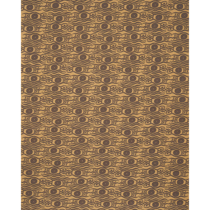 SCHUMACHER  DRUSUS TABOR BOSPHORUS HAND BLOCK   Ochre & Brown   - 182740