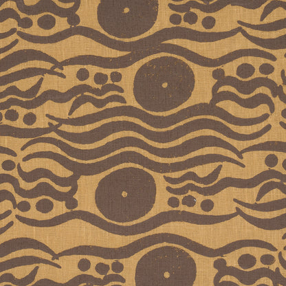 SCHUMACHER  DRUSUS TABOR BOSPHORUS HAND BLOCK   Ochre & Brown   - 182740