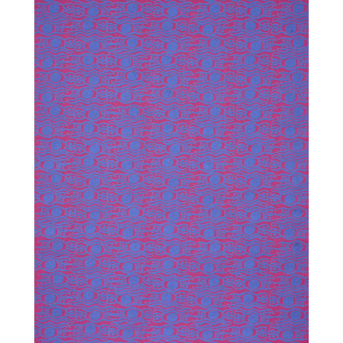 SCHUMACHER  DRUSUS TABOR BOSPHORUS HAND BLOCK   Fuchsia & Blue   - 182741