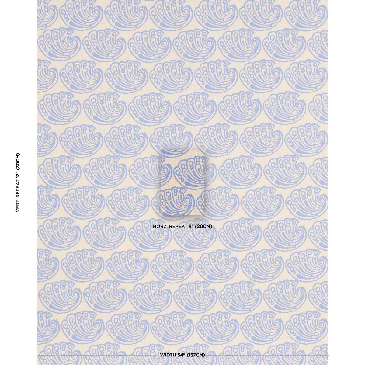SCHUMACHER  DRUSUS TABOR RAMSGATE HAND BLOCK   French Blue   - 182750