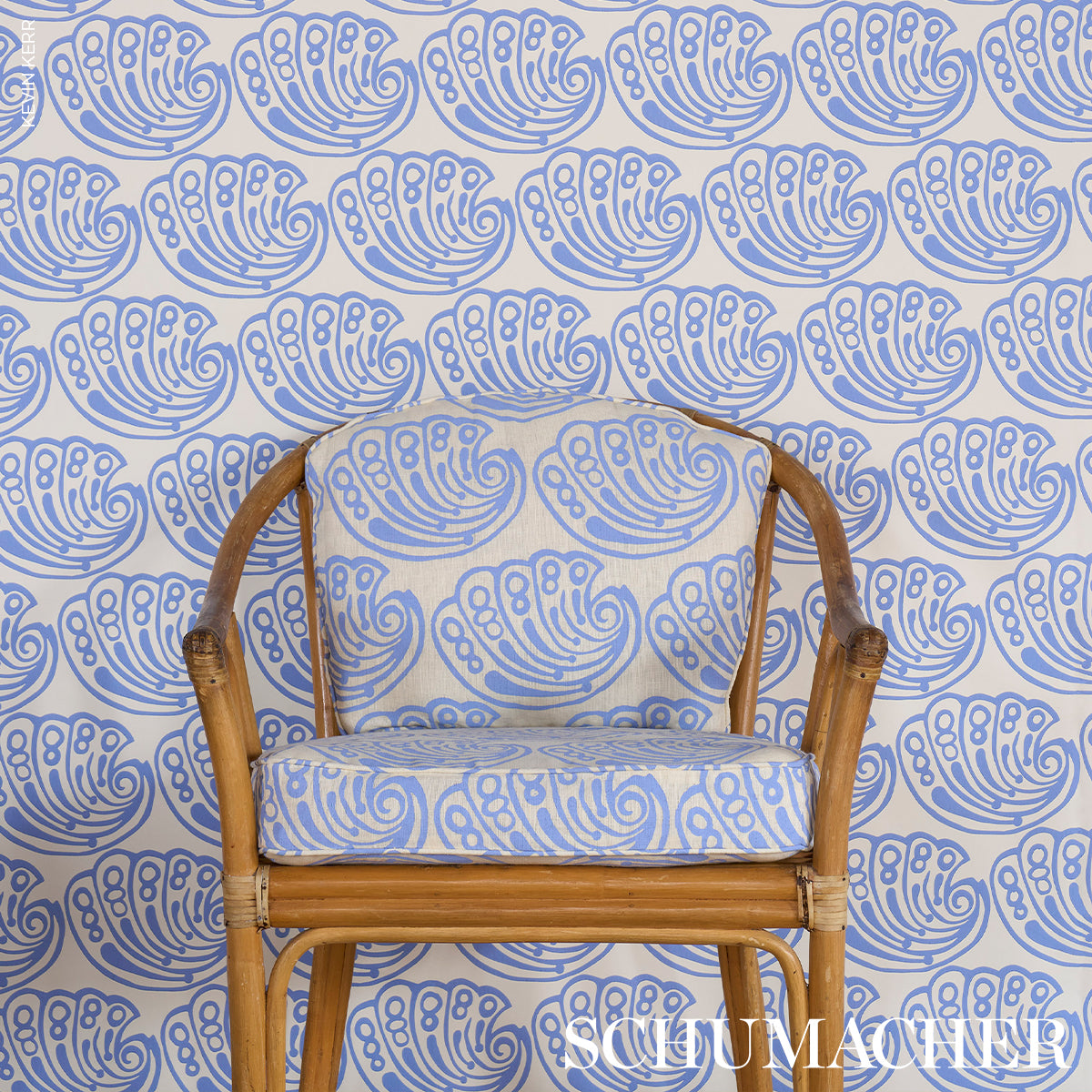 SCHUMACHER  DRUSUS TABOR RAMSGATE HAND BLOCK   French Blue   - 182750