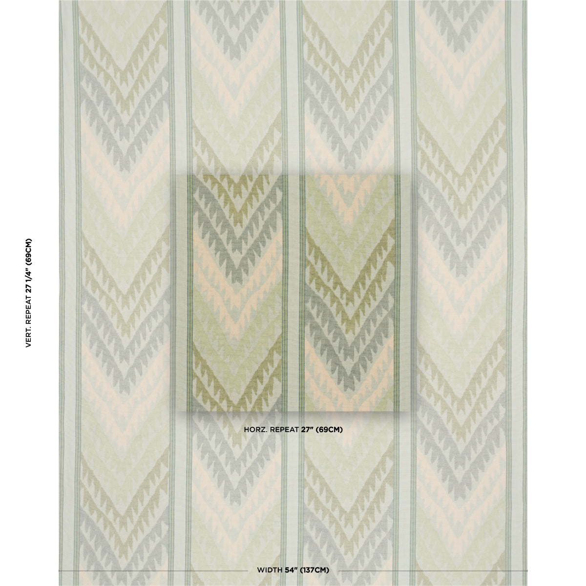 SCHUMACHER  TRUE STRIPES SHABBA WARP PRINT   Leaf   - 182770