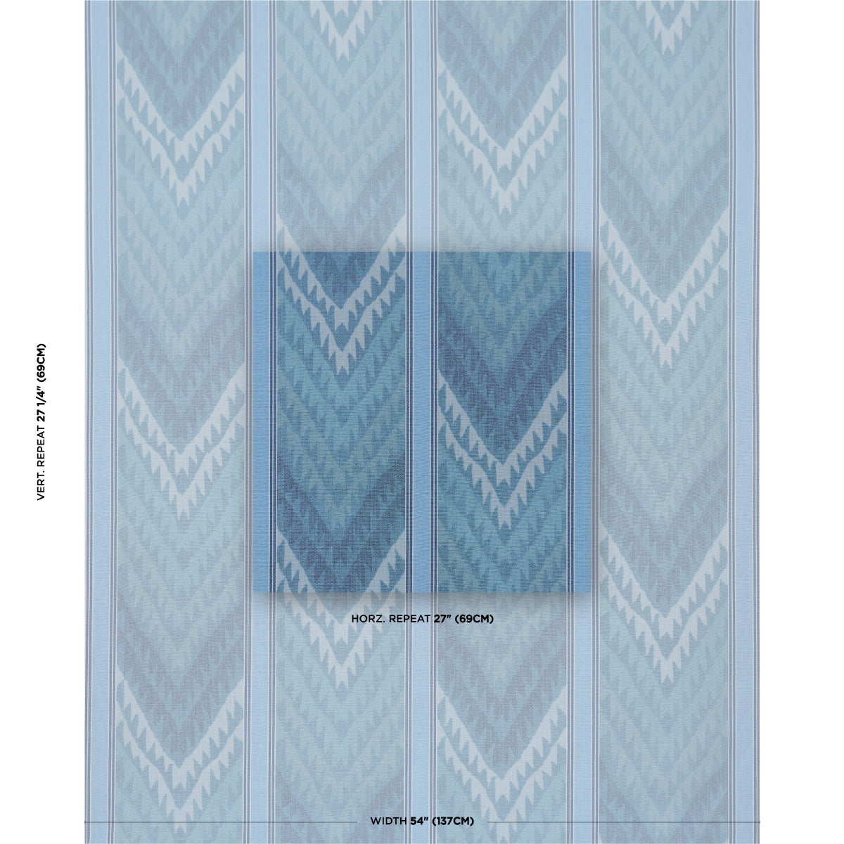 SCHUMACHER  TRUE STRIPES SHABBA WARP PRINT   Blues   - 182771
