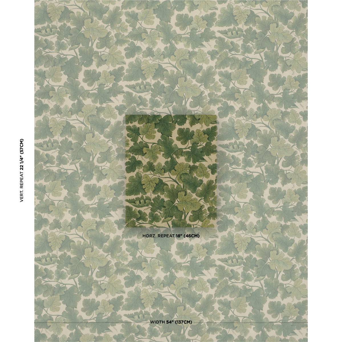 SCHUMACHER  A COUNTRY LIFE EDINBURGH VINE   Moss   - 182790