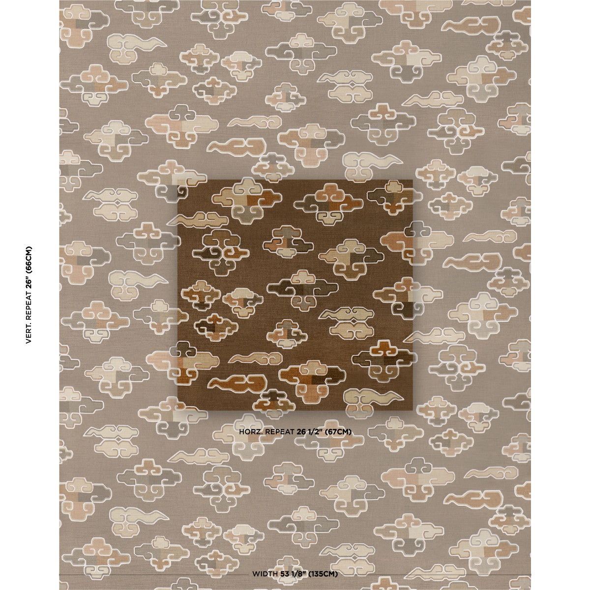 SCHUMACHER  CRISTINA BUCKLEY IN DREAMS VELVET   Sable   - 182801